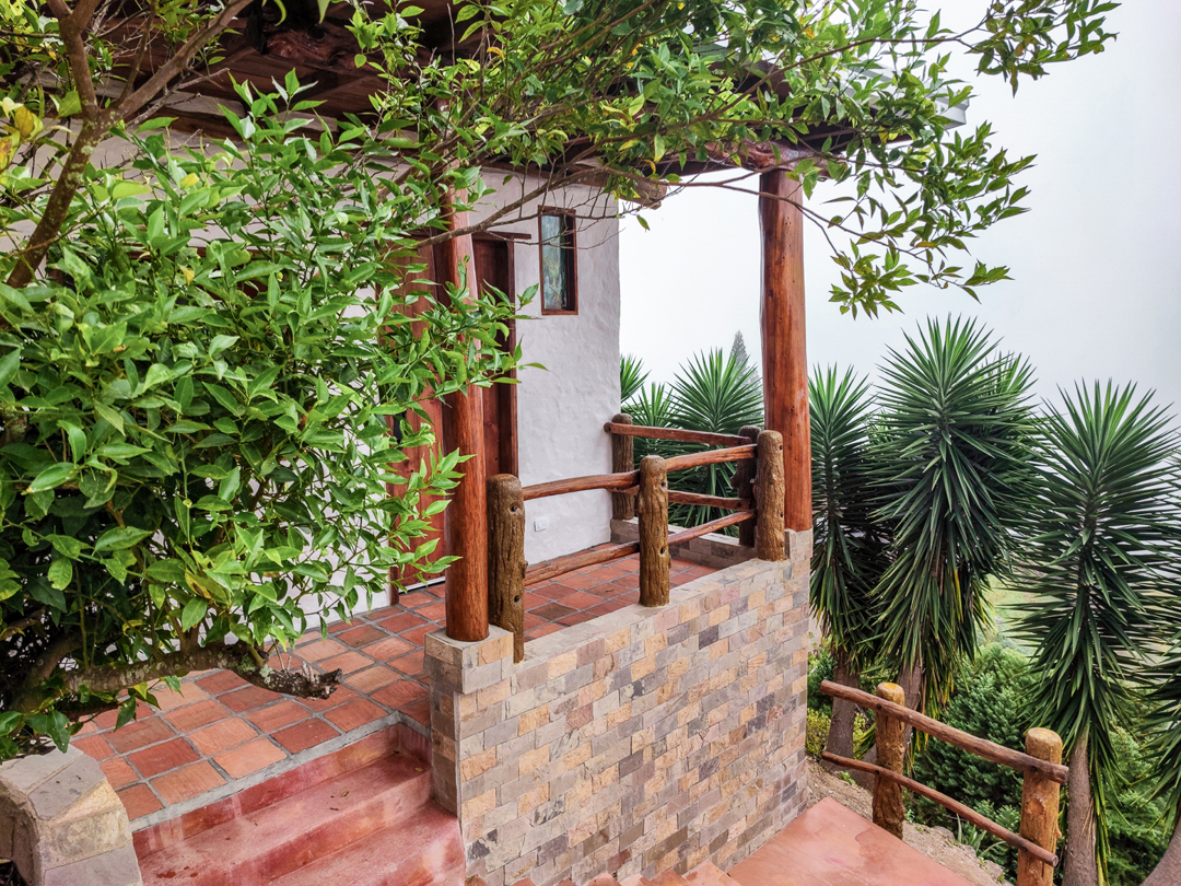 Cabaña Lilaila con terraza privada y vista al mar en Galipán